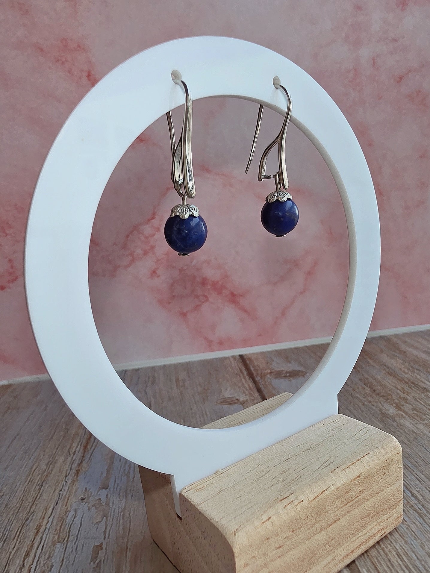 Minimalist gemstone drop earrings crafted with polished onyx, lapis lazuli, and red agate.