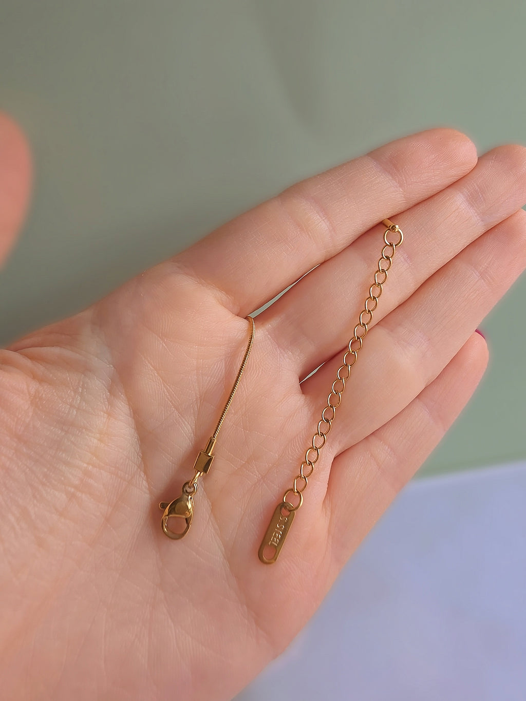 Elegant non-tarnish cube bead necklace designed for everyday wear.