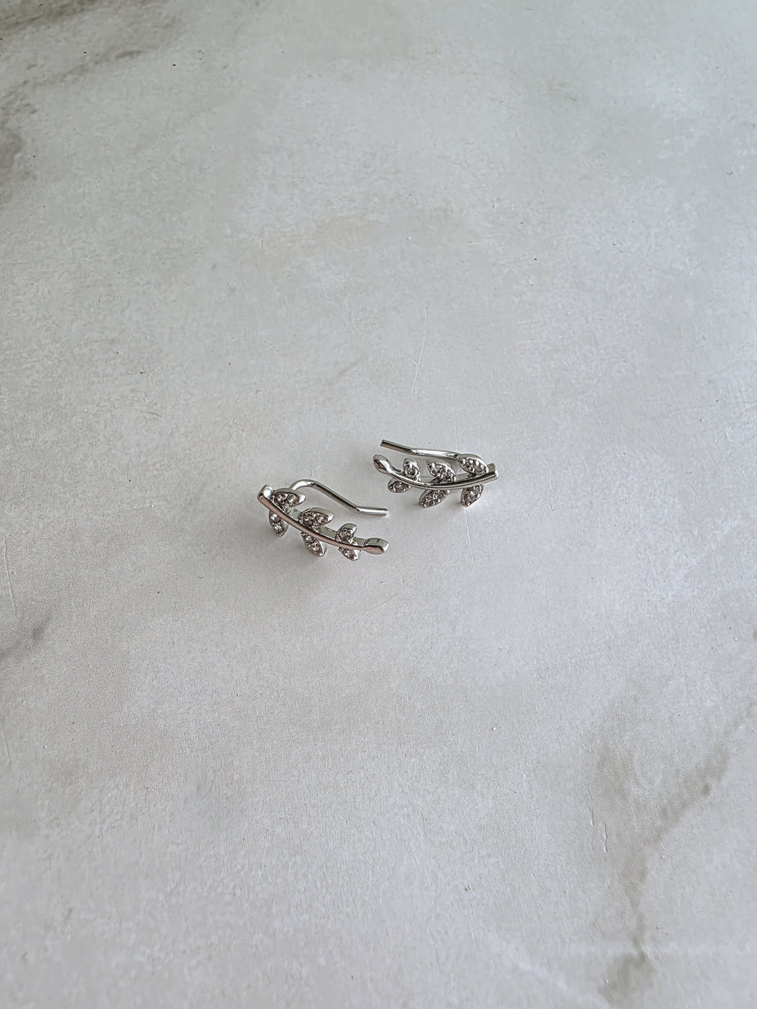 14K gold-plated leaf vine earrings for everyday wear and gifting.