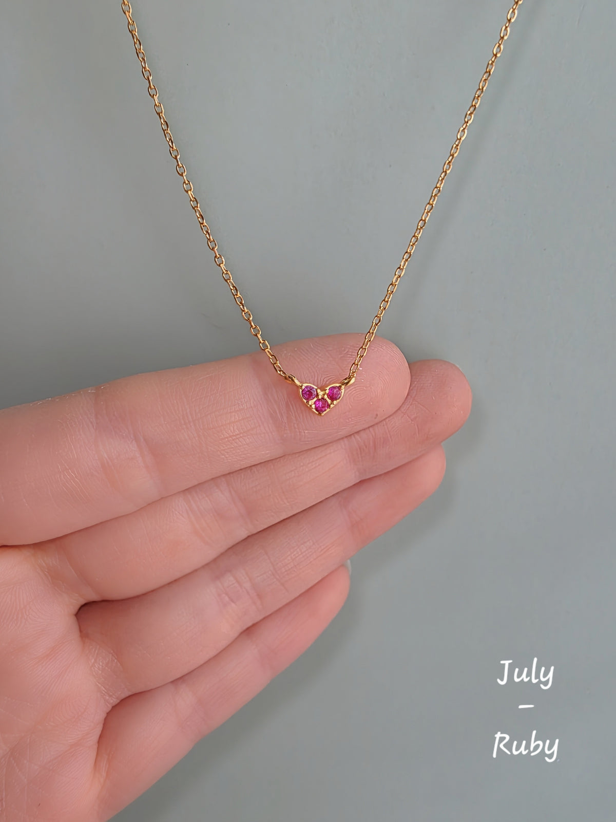 Elegant heart birthstone jewelry for women and girls.