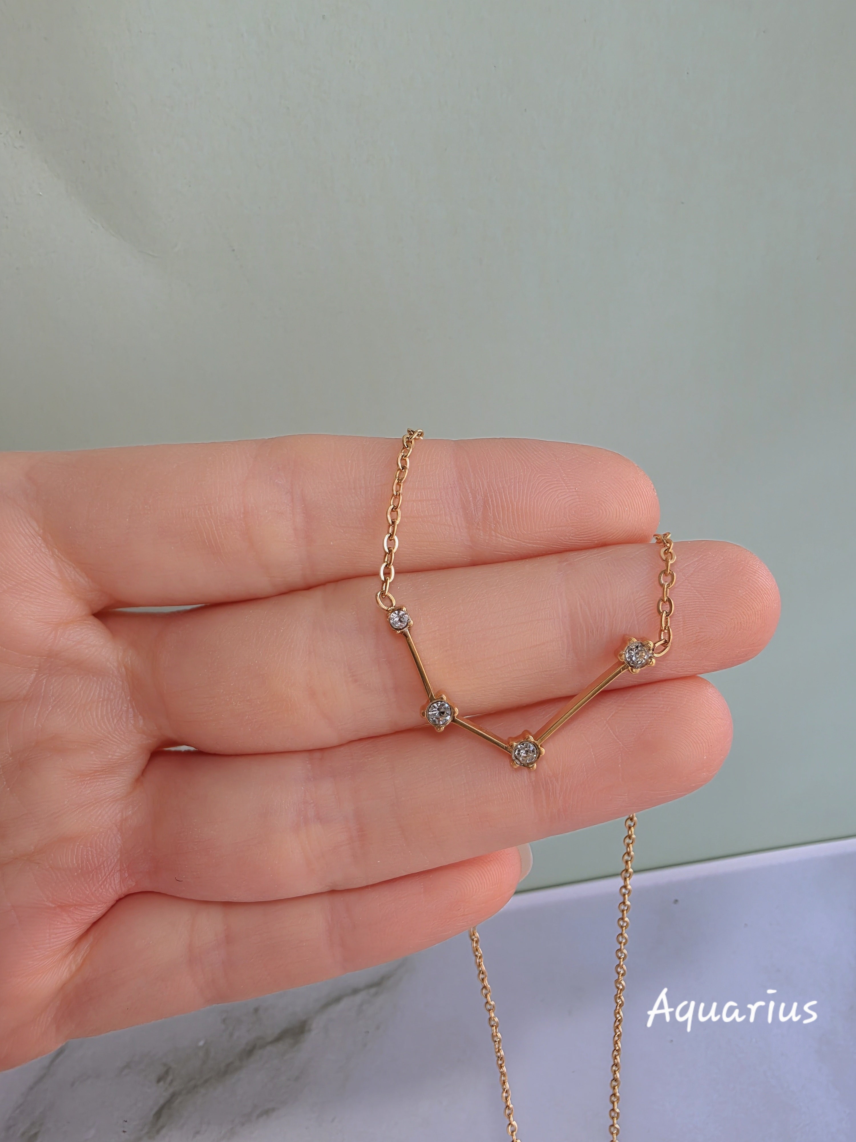 Celestial constellation pendant necklace for women.