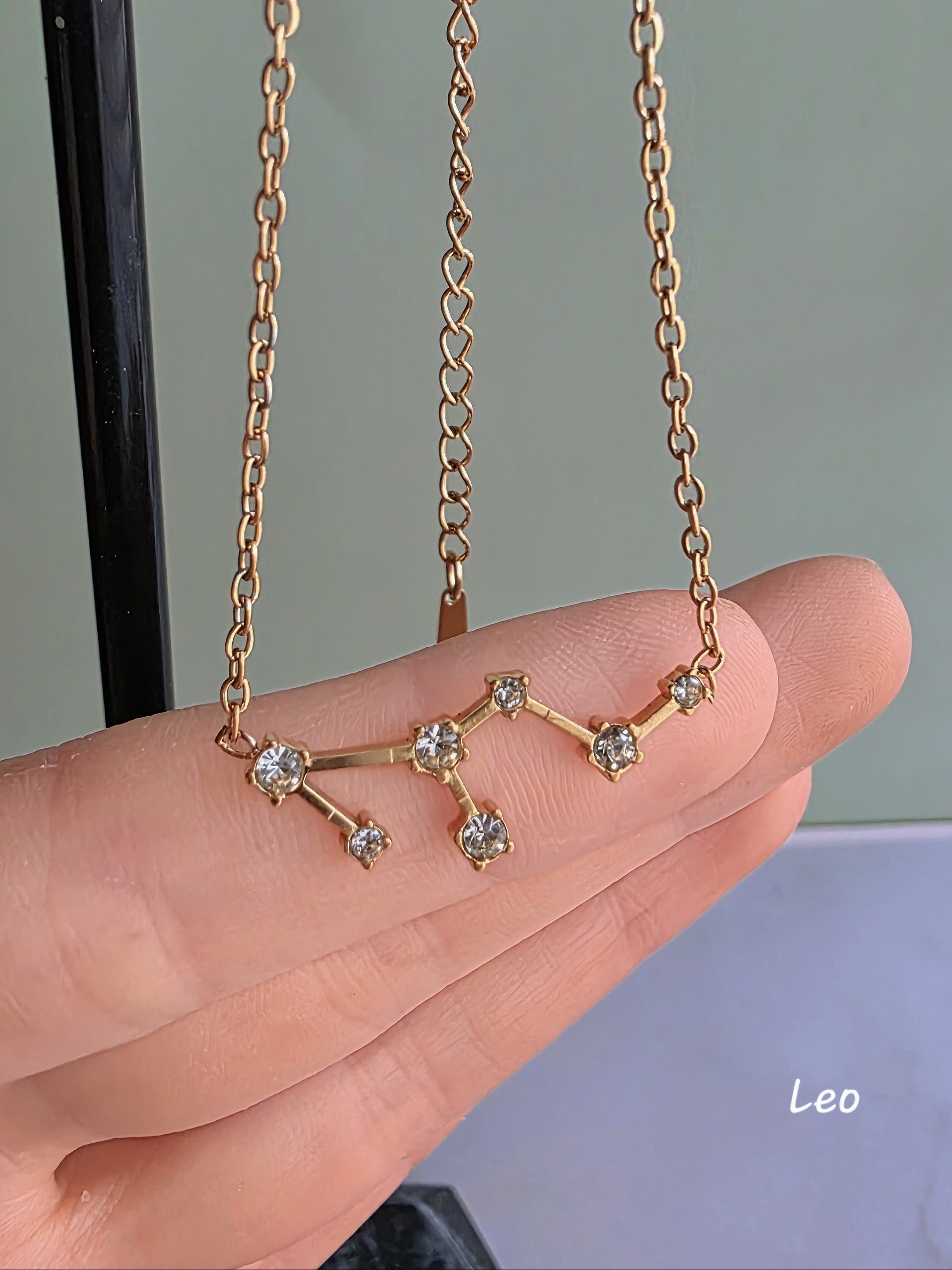 Waterproof zodiac necklace for everyday wear and layering.