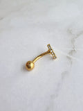 Modern non tarnish belly rings for everyday wear.