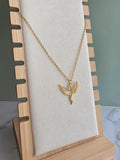 Non tarnish phoenix necklace for everyday wear.