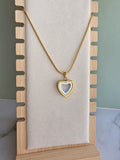 Heart urn pendant for ashes with a timeless design.