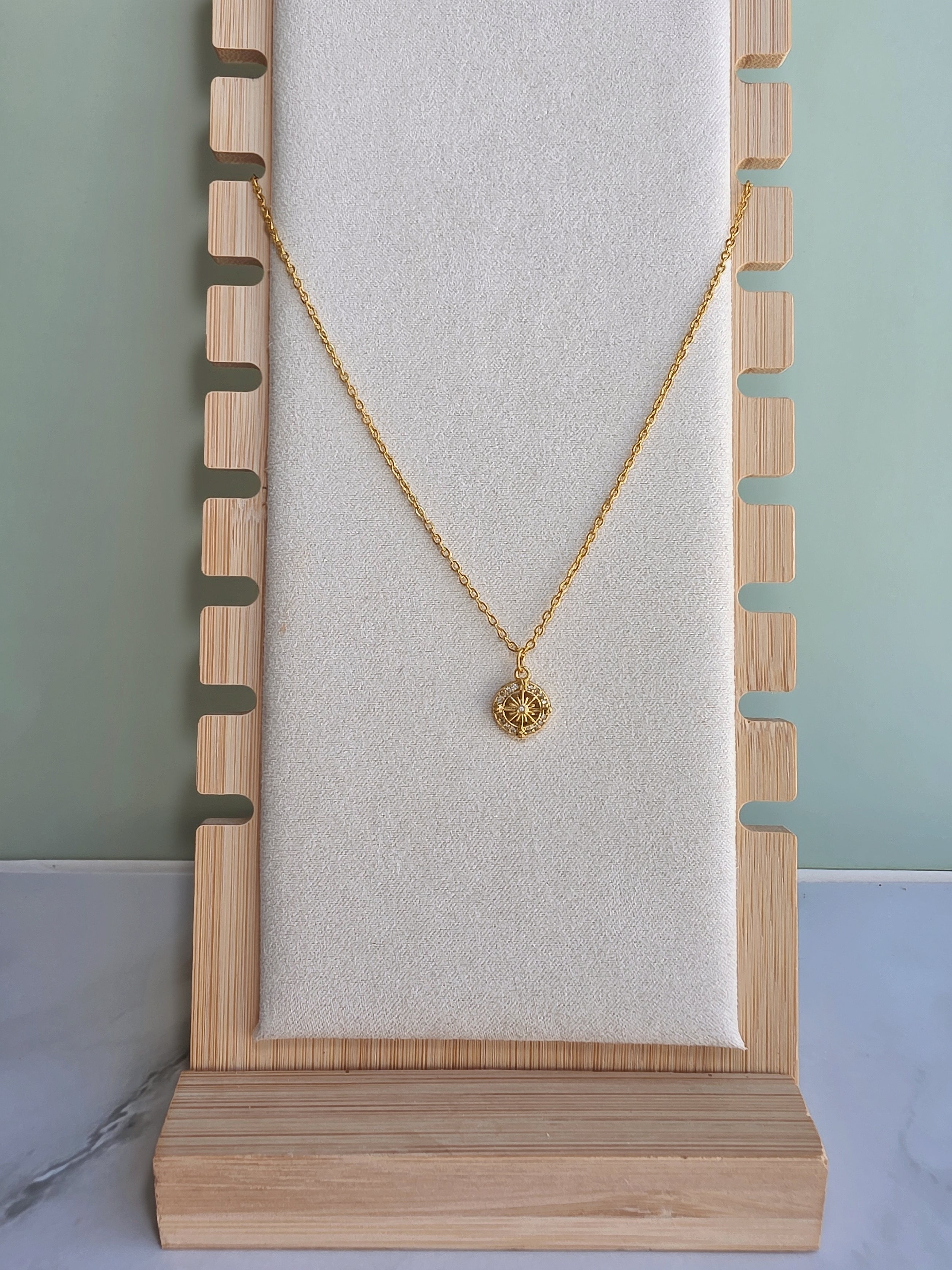 Delicate North Star necklace for everyday wear.