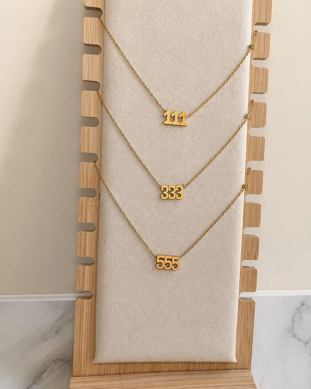 Meaningful angel number jewelry inspired by protection and guidance.