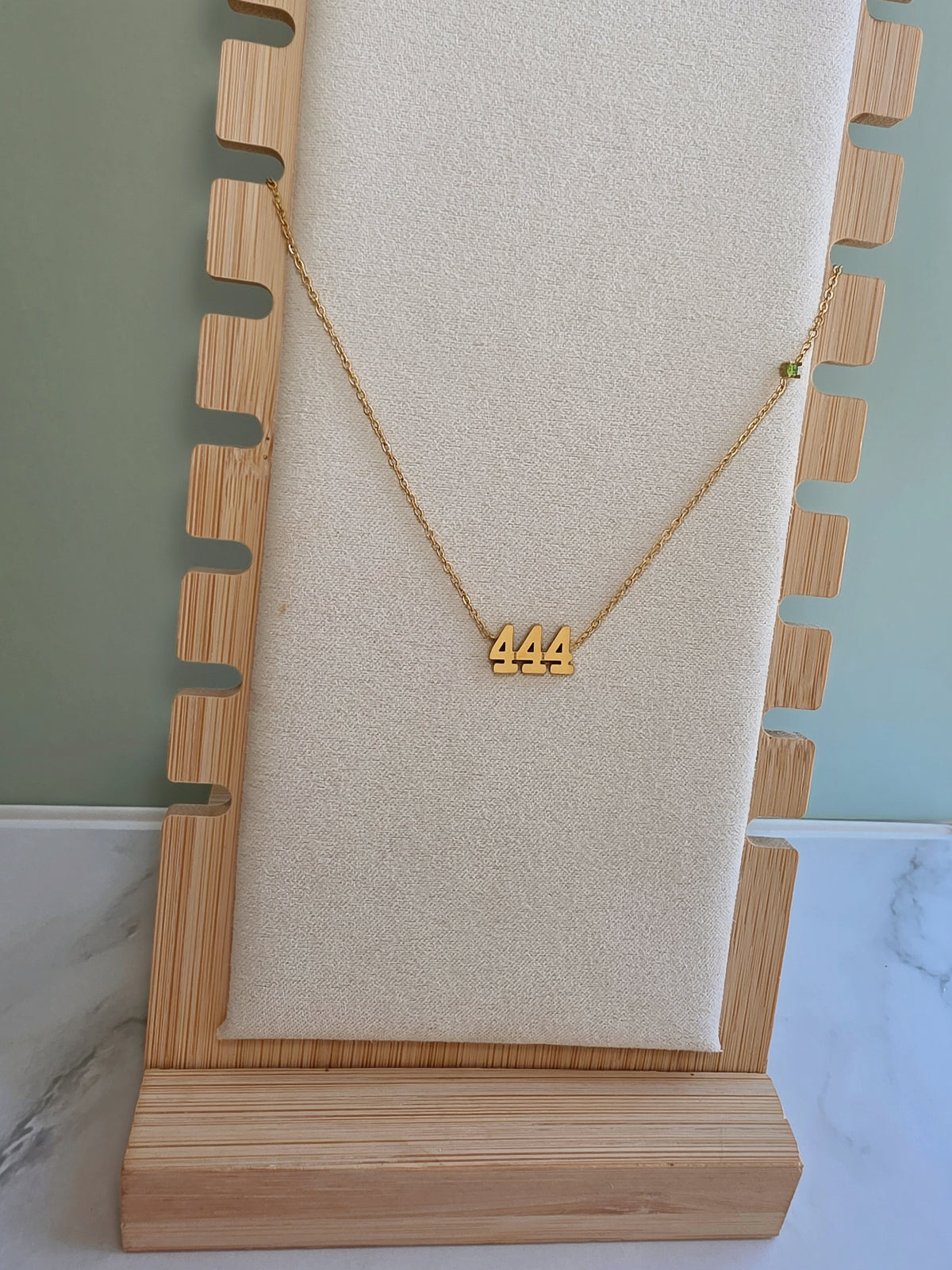 Modern 444 necklace gift for women with minimalist style.