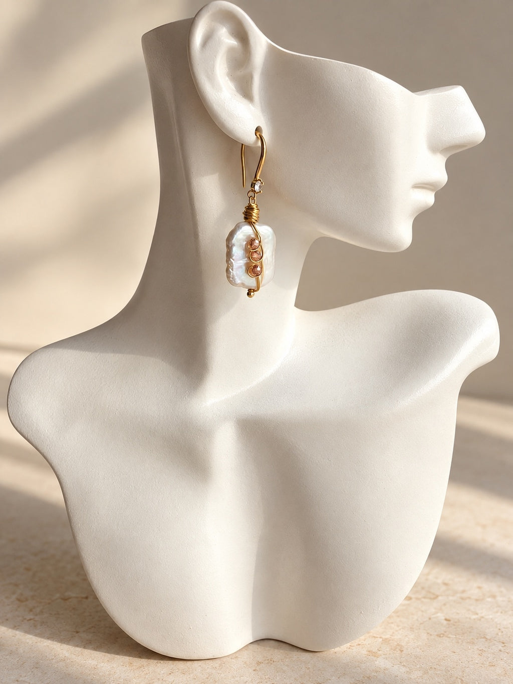 Elegant baroque pearl jewelry gift for her