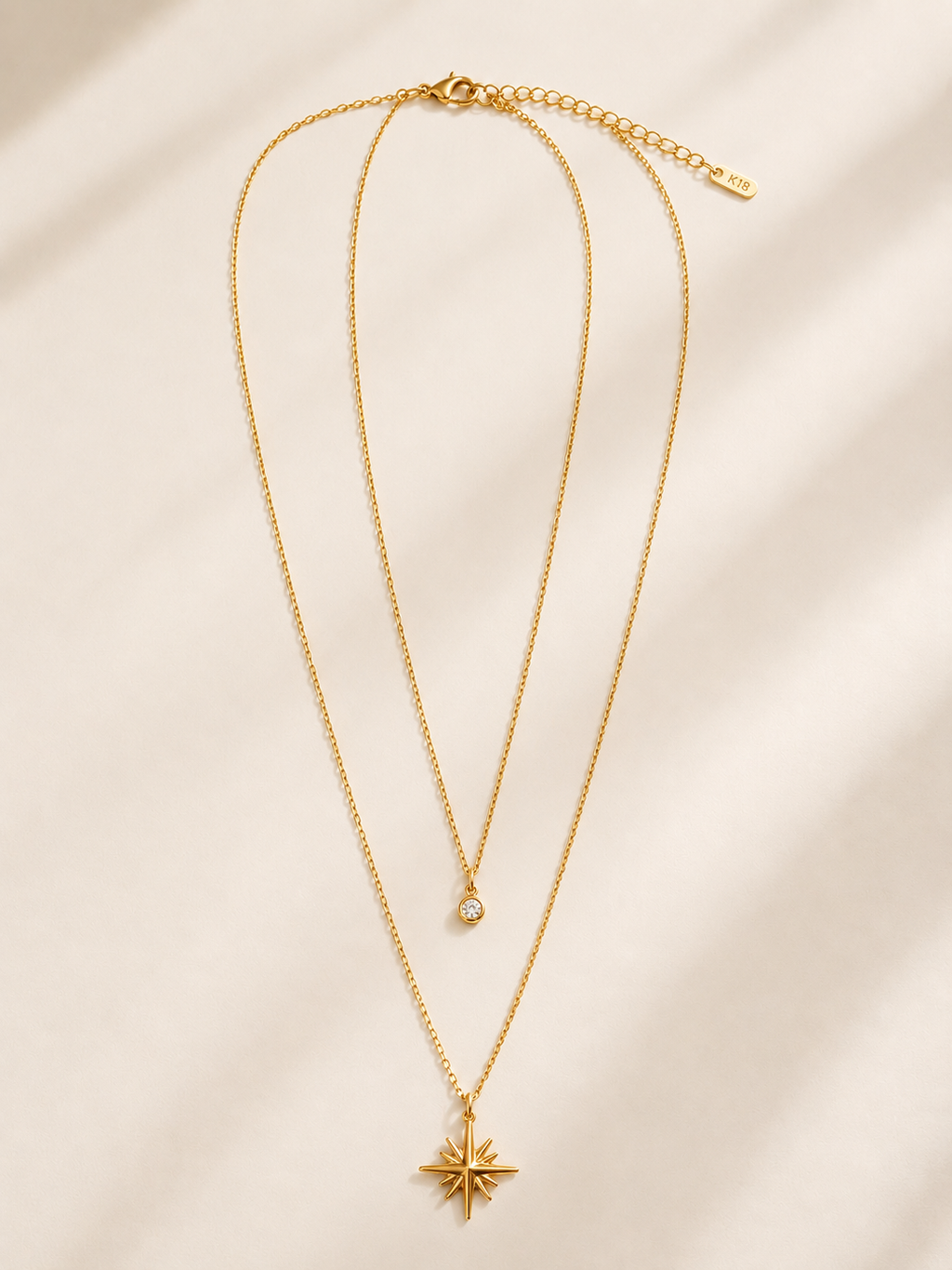 Elegant opal necklace inspired by the North Star.
