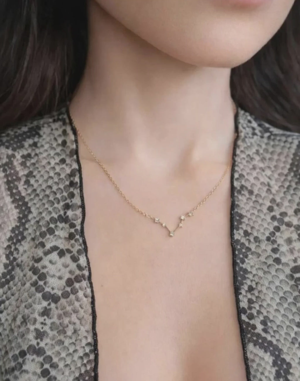 18K gold-plated zodiac necklace for everyday wear and special occasions.