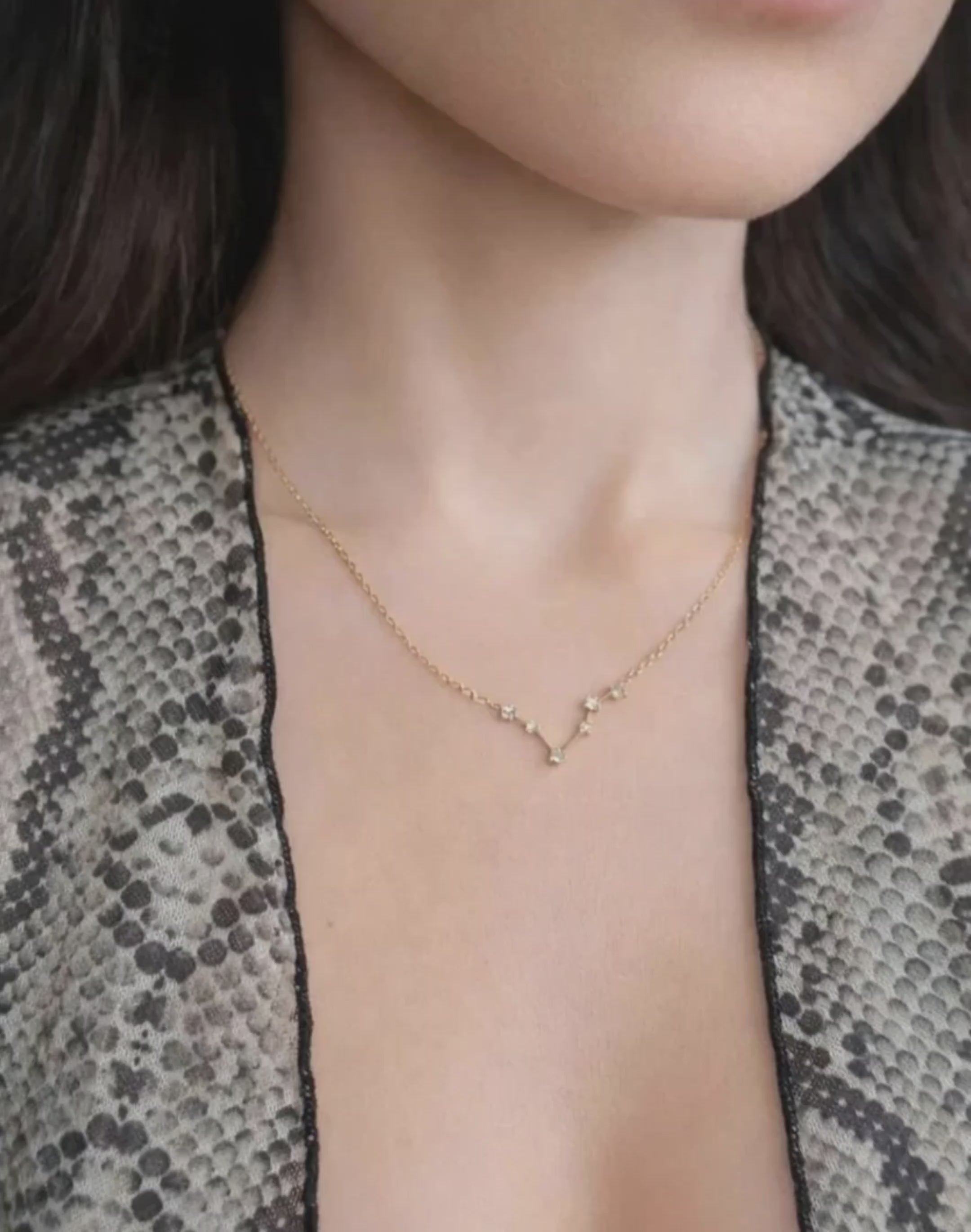 18K gold-plated zodiac necklace for everyday wear and special occasions.