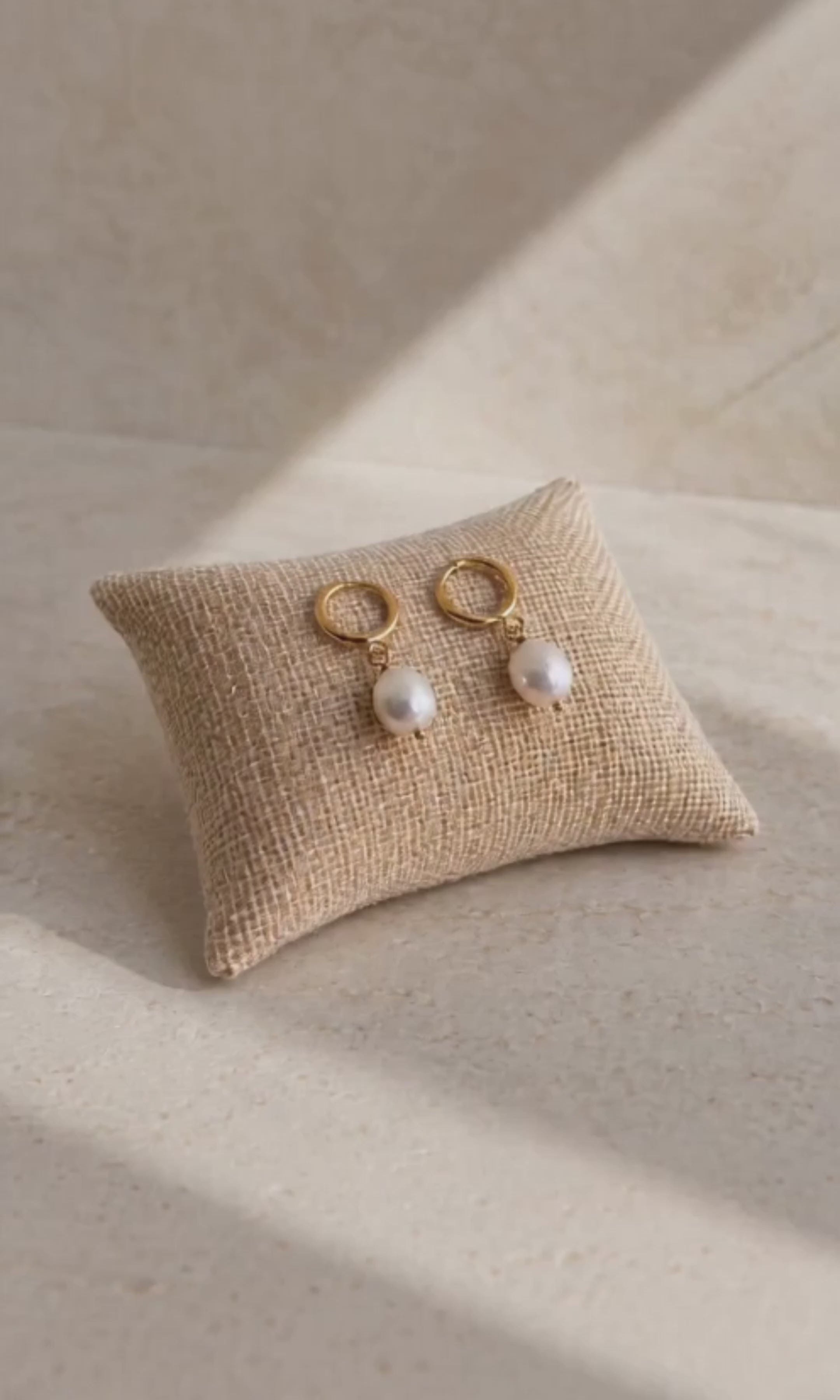 Baroque Real Pearl Drop Earrings 14K Gold Plated Non Tarnish Pearl Hoop Earrings Dainty Bridal Jewelry Gift for Her