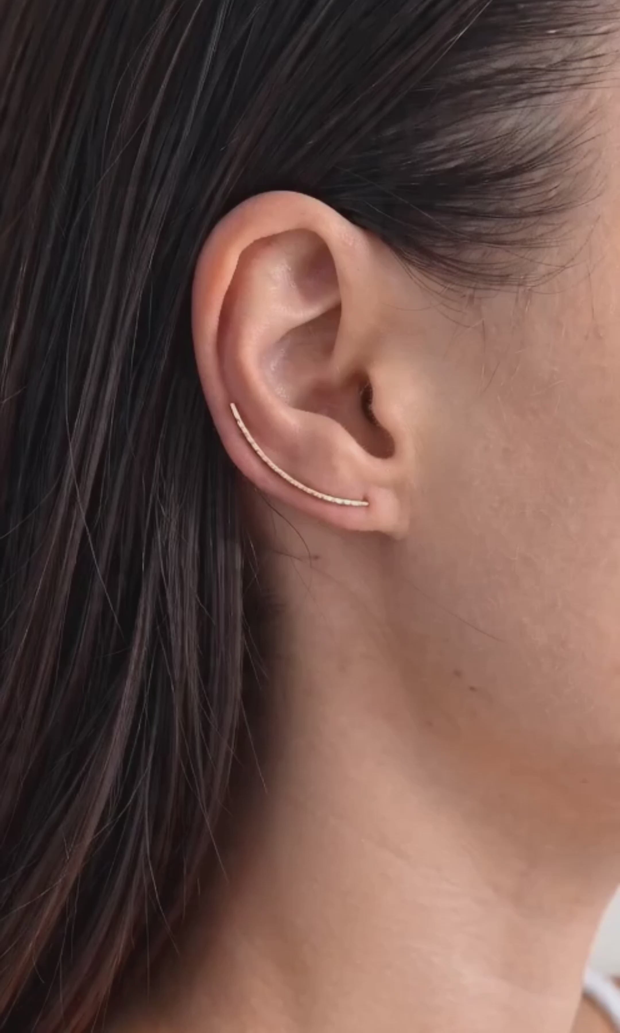 Stylish gold ear climber earrings perfect for everyday outfits and gifting.