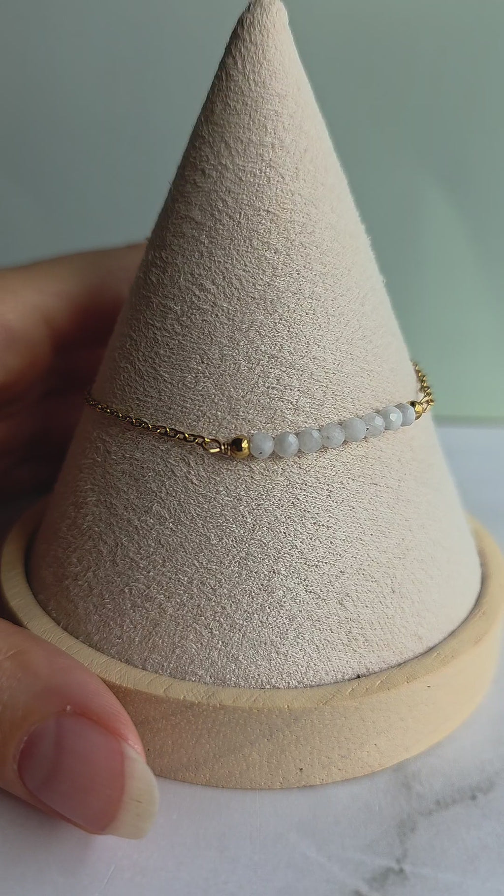 Timeless beaded gemstone bracelet for women and girls.