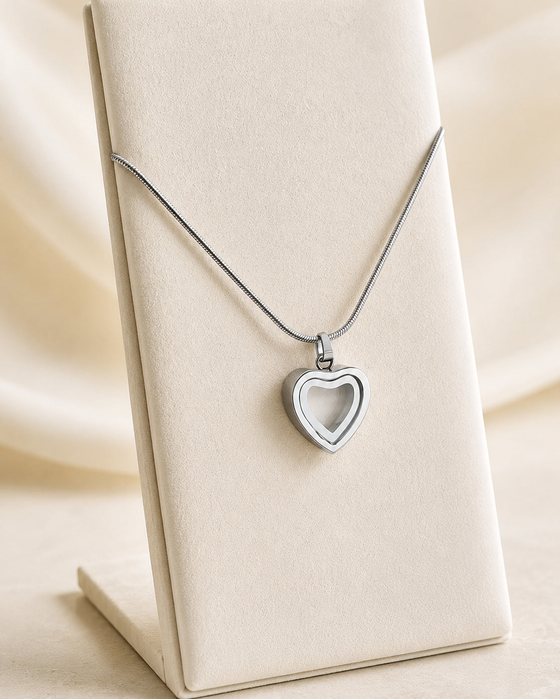 Urn Necklace for Ashes Heart Cremation Jewelry Memorial Keepsake Gift for Her
