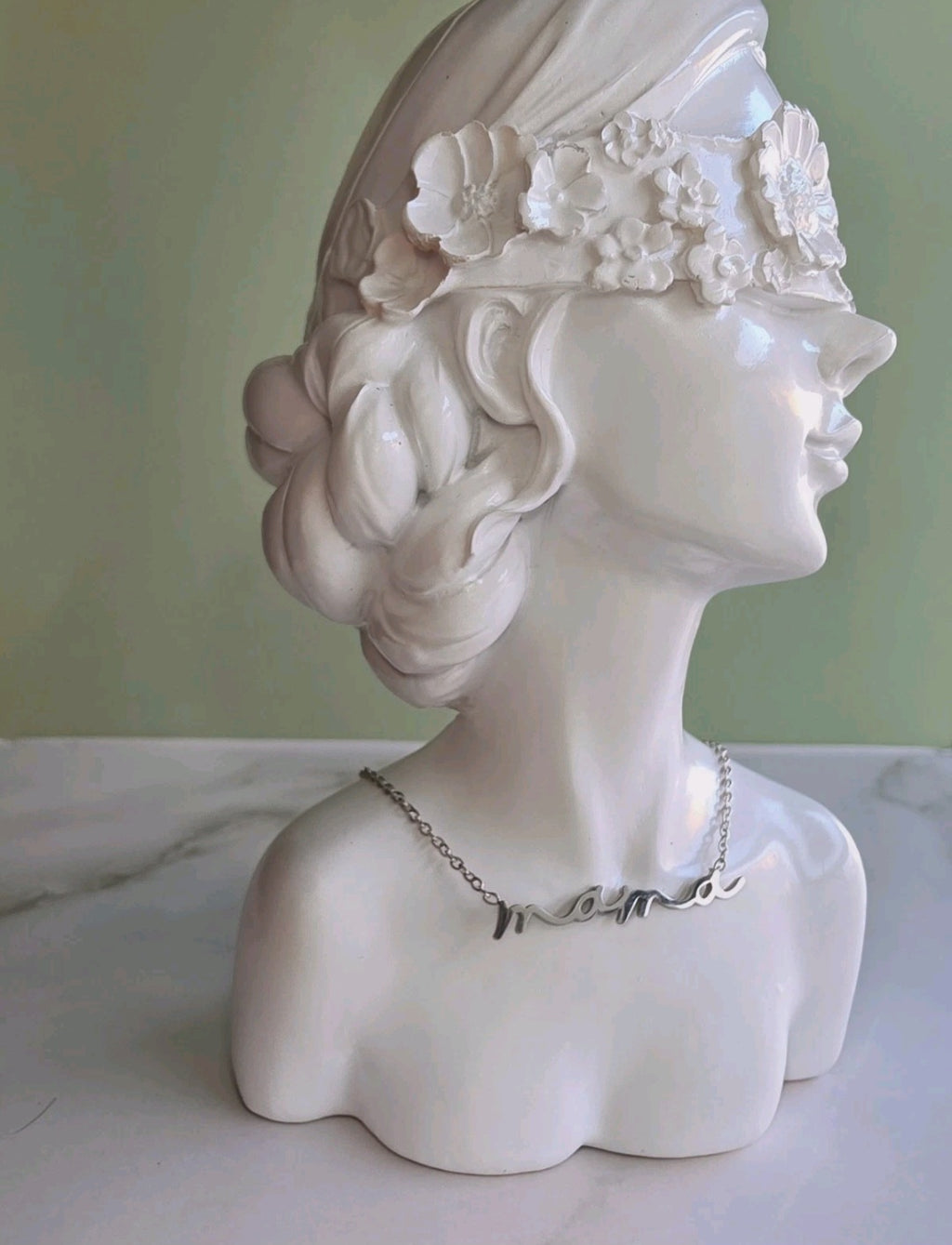 Delicate Mama necklace perfect for Mother's Day gifts.